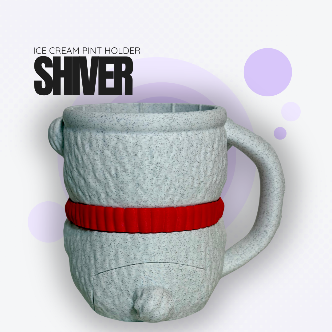 Shiver the Polar Bear Ice Cream Pint Holder