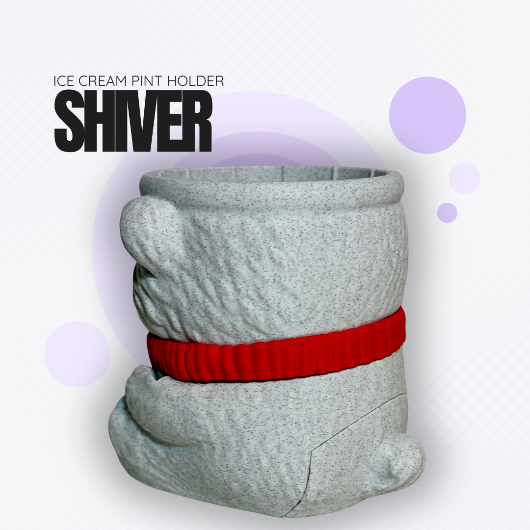 Shiver the Polar Bear Ice Cream Pint Holder