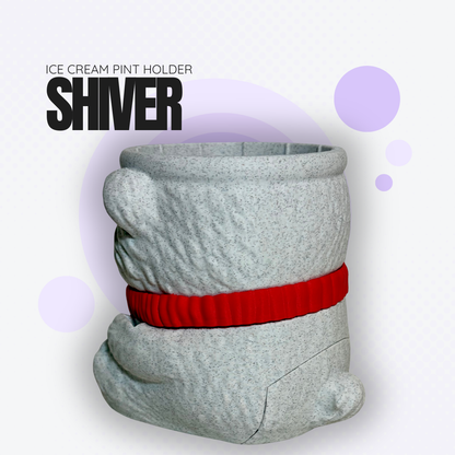 Shiver the Polar Bear Ice Cream Pint Holder