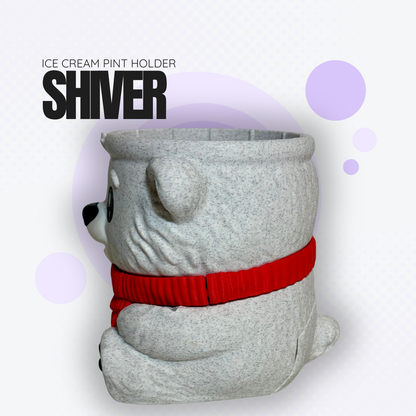 Shiver the Polar Bear Ice Cream Pint Holder
