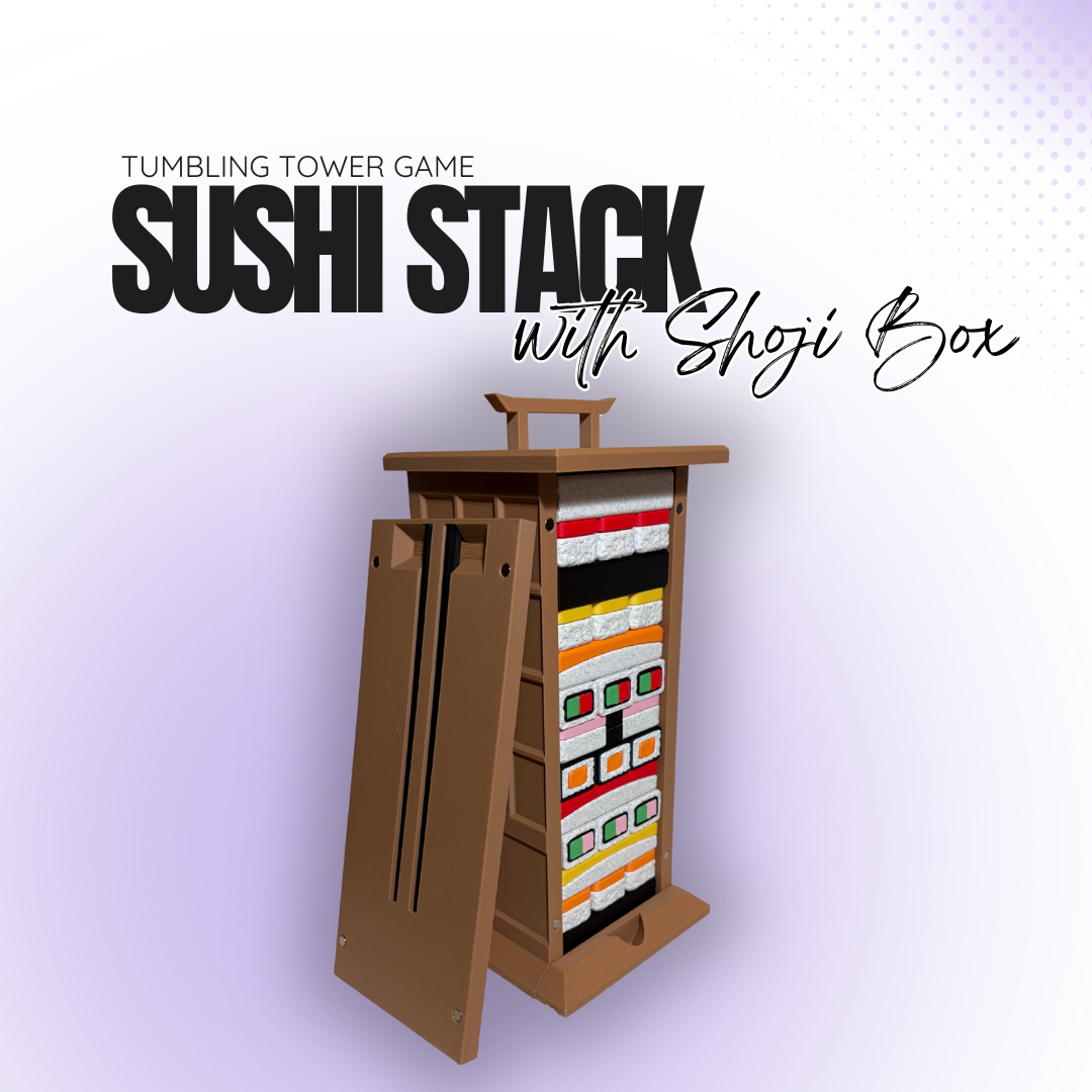 Sushi Stack Tumbling Tower with Shoji Box