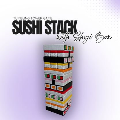 Sushi Stack Tumbling Tower with Shoji Box