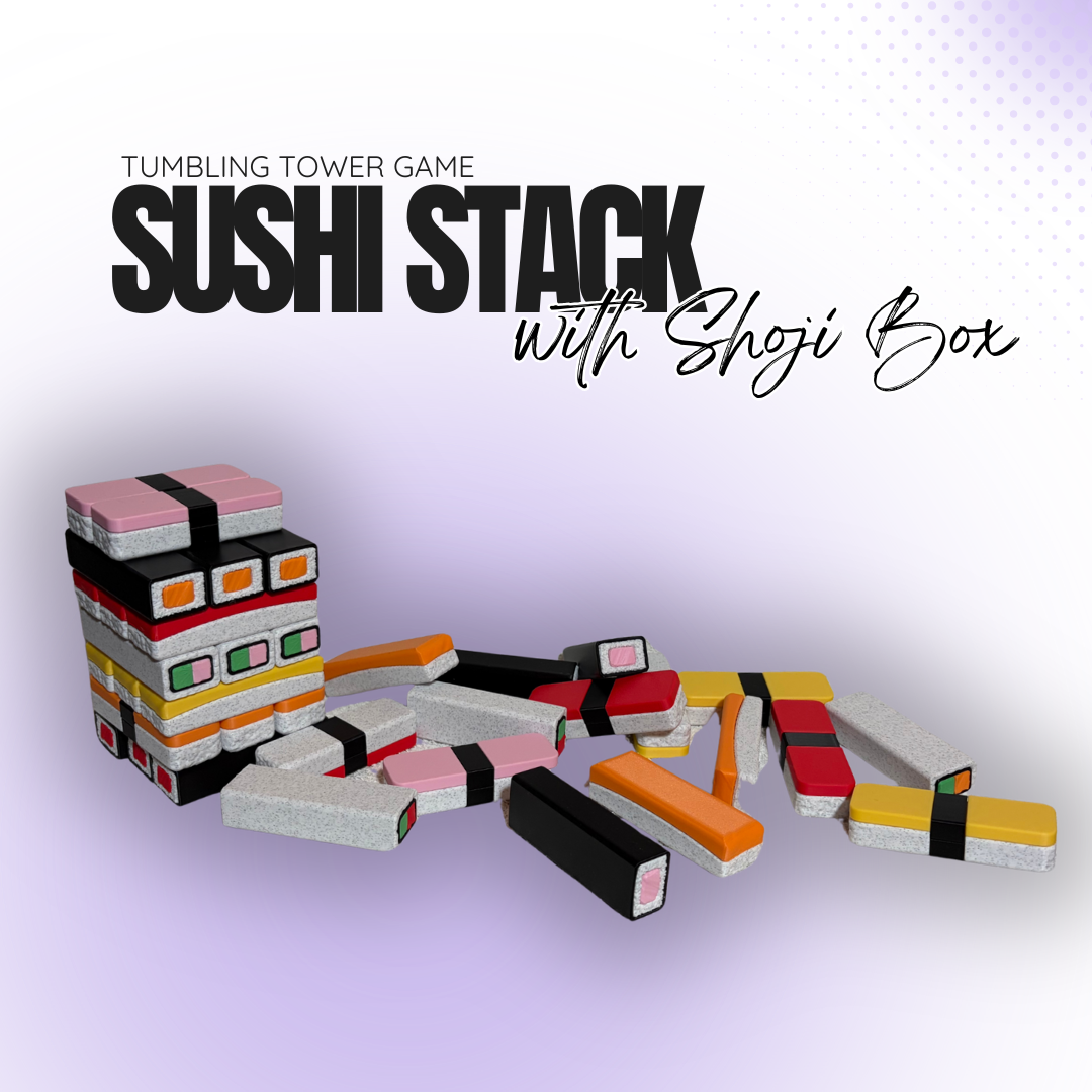 Sushi Stack Tumbling Tower with Shoji Box