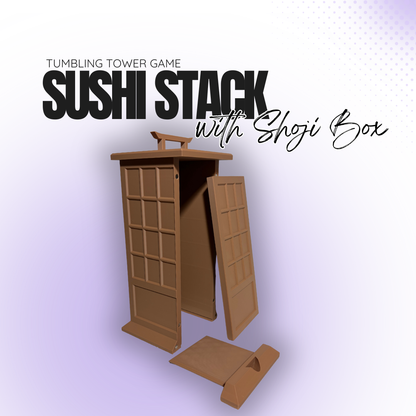 Sushi Stack Tumbling Tower with Shoji Box