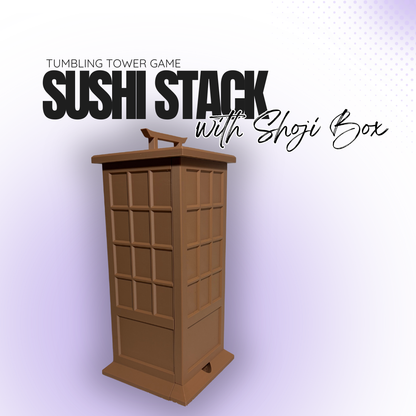 Sushi Stack Tumbling Tower with Shoji Box