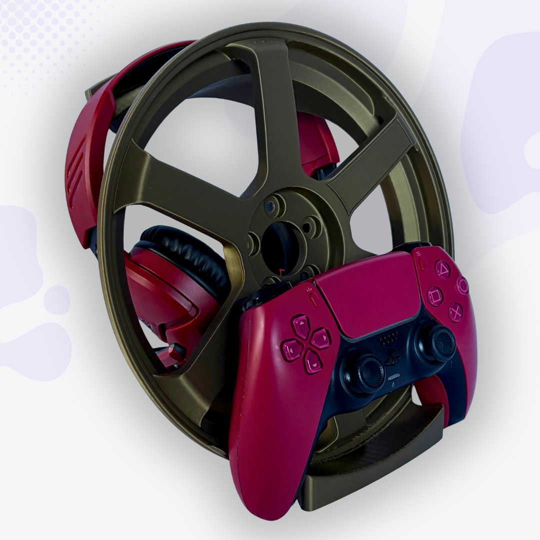 Nitro the Bronze Mag Wheel Headphone and Controller Stand