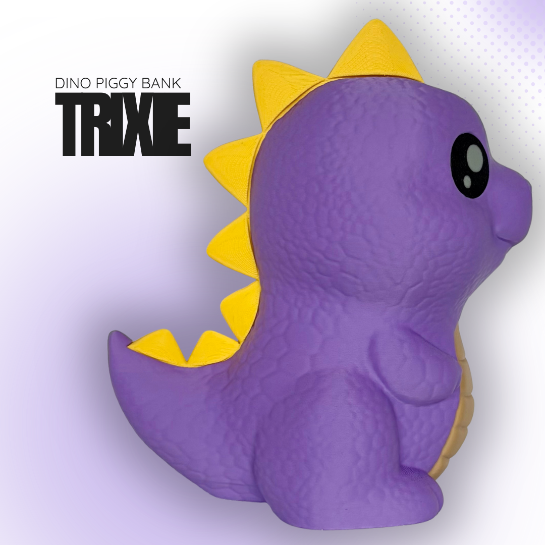 Trixie the Purple Dino Piggy Bank