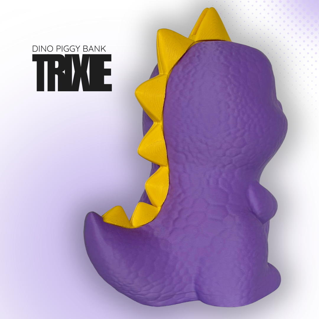 Trixie the Purple Dino Piggy Bank