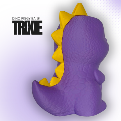 Trixie the Purple Dino Piggy Bank