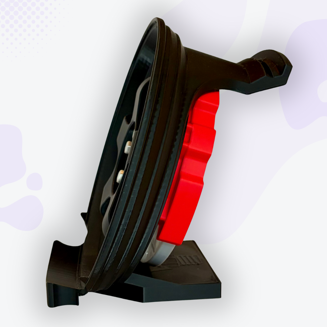 Throttle the Black Mag Wheel with Caliper Headphone and Controller Stand