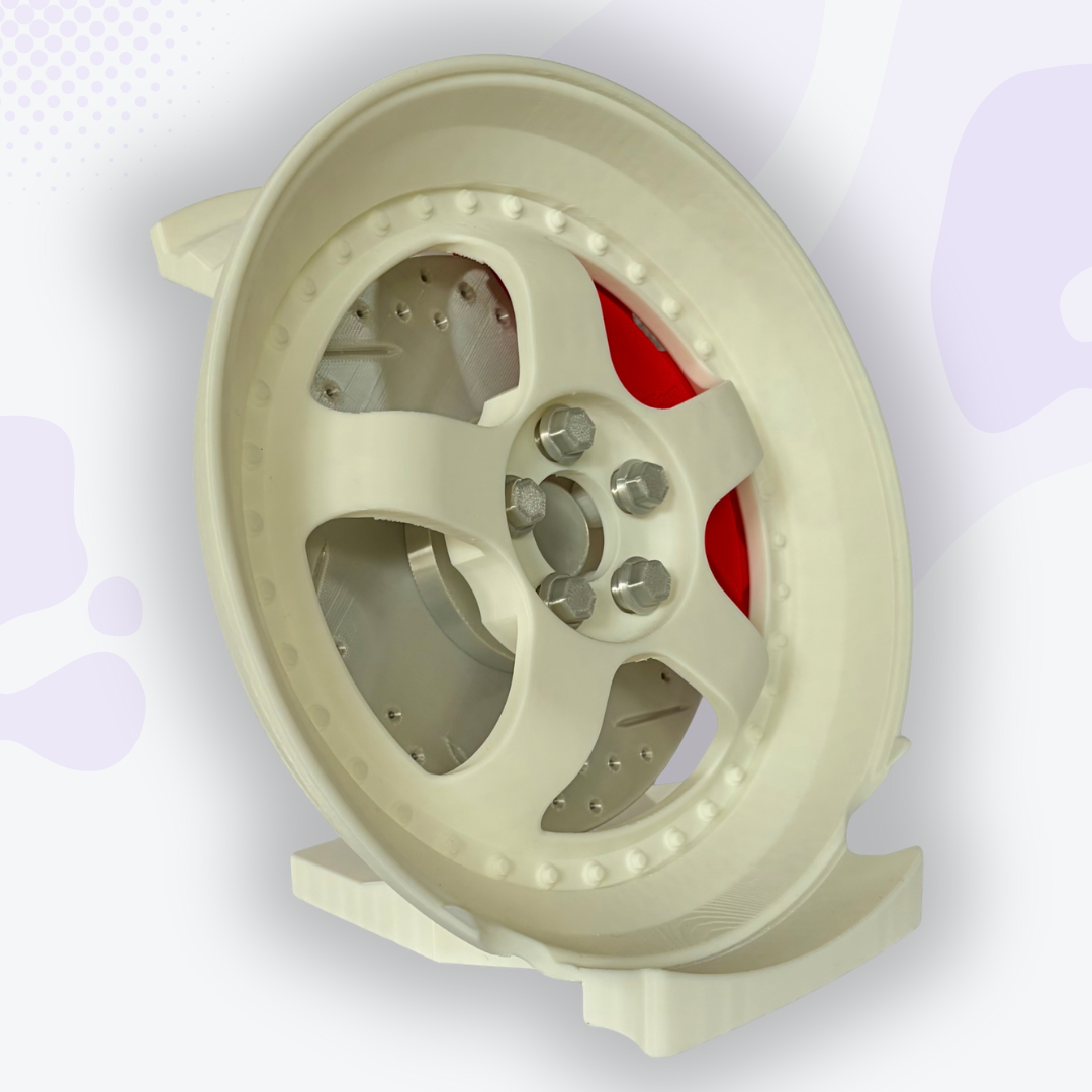 Throttle the White Mag Wheel with Caliper Headphone and Controller Stand