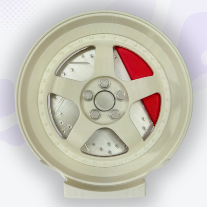 Throttle the White Mag Wheel with Caliper Headphone and Controller Stand