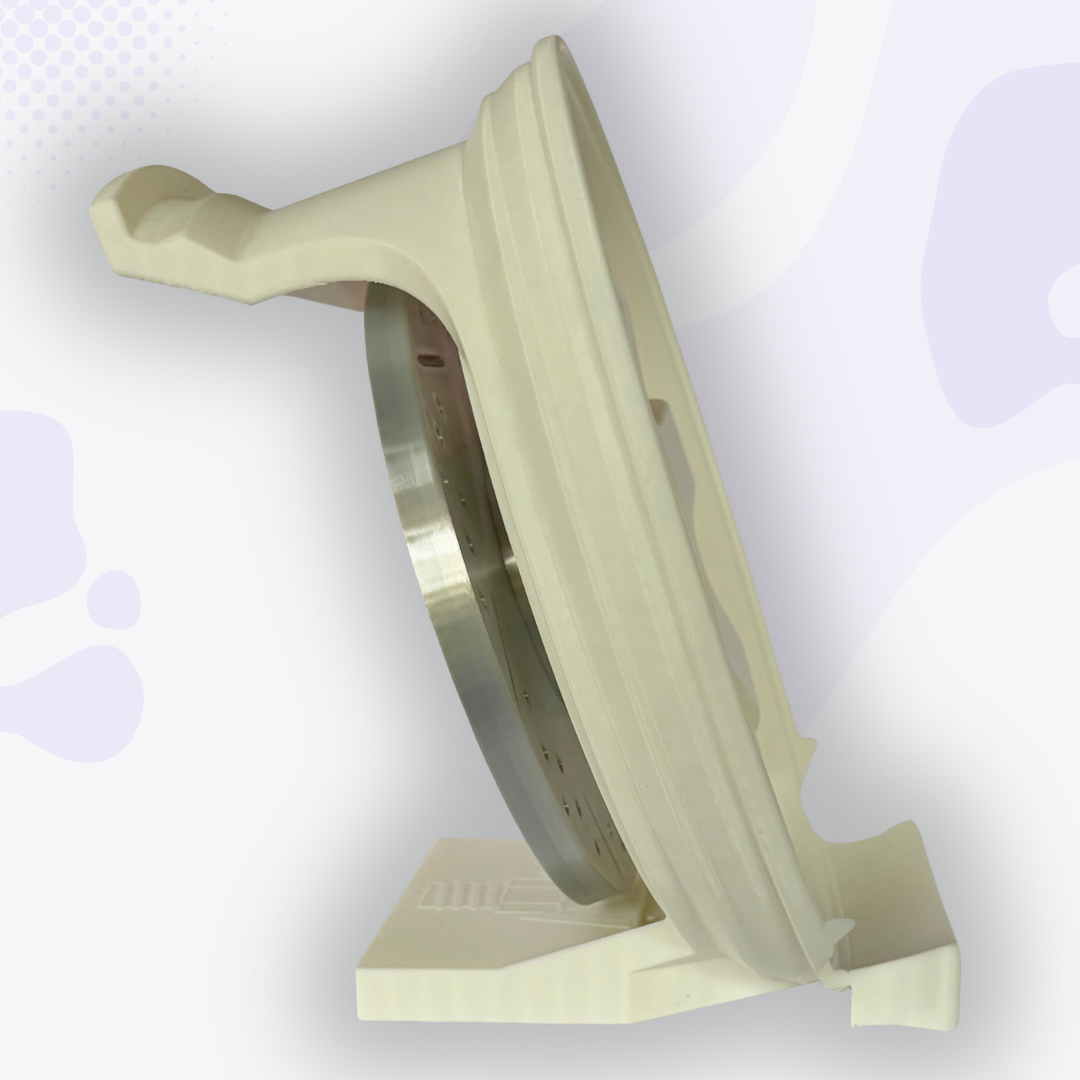 Throttle the White Mag Wheel with Caliper Headphone and Controller Stand